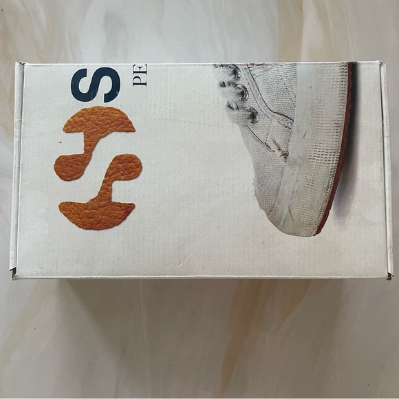 Superga Navy Distressed Studded Sneakers NEW IN BOX - Picture 7 of 7